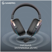 Купити Навушники GamePro Asgard Valkyria Wireless RGB Tri-Mod Black (HSW249) - фото 6