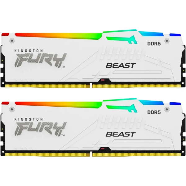 Купити Модуль пам'яті Kingston FURY Beast RGB EXPO White DDR5-6000 32GB (2x16GB) (KF560C36BWE2AK2-32) - фото 3