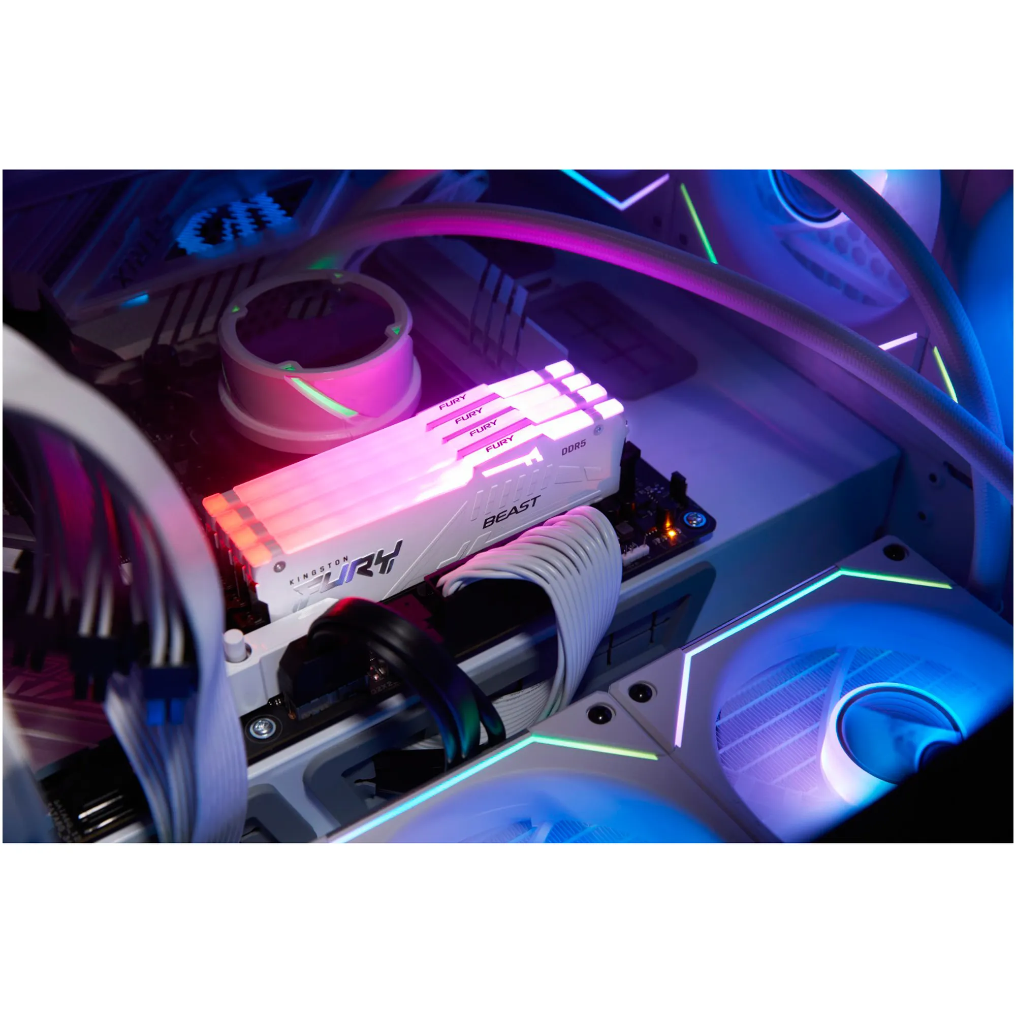 Купити Модуль пам'яті Kingston FURY Beast RGB EXPO White DDR5-6000 32GB (2x16GB) (KF560C36BWE2AK2-32) - фото 6