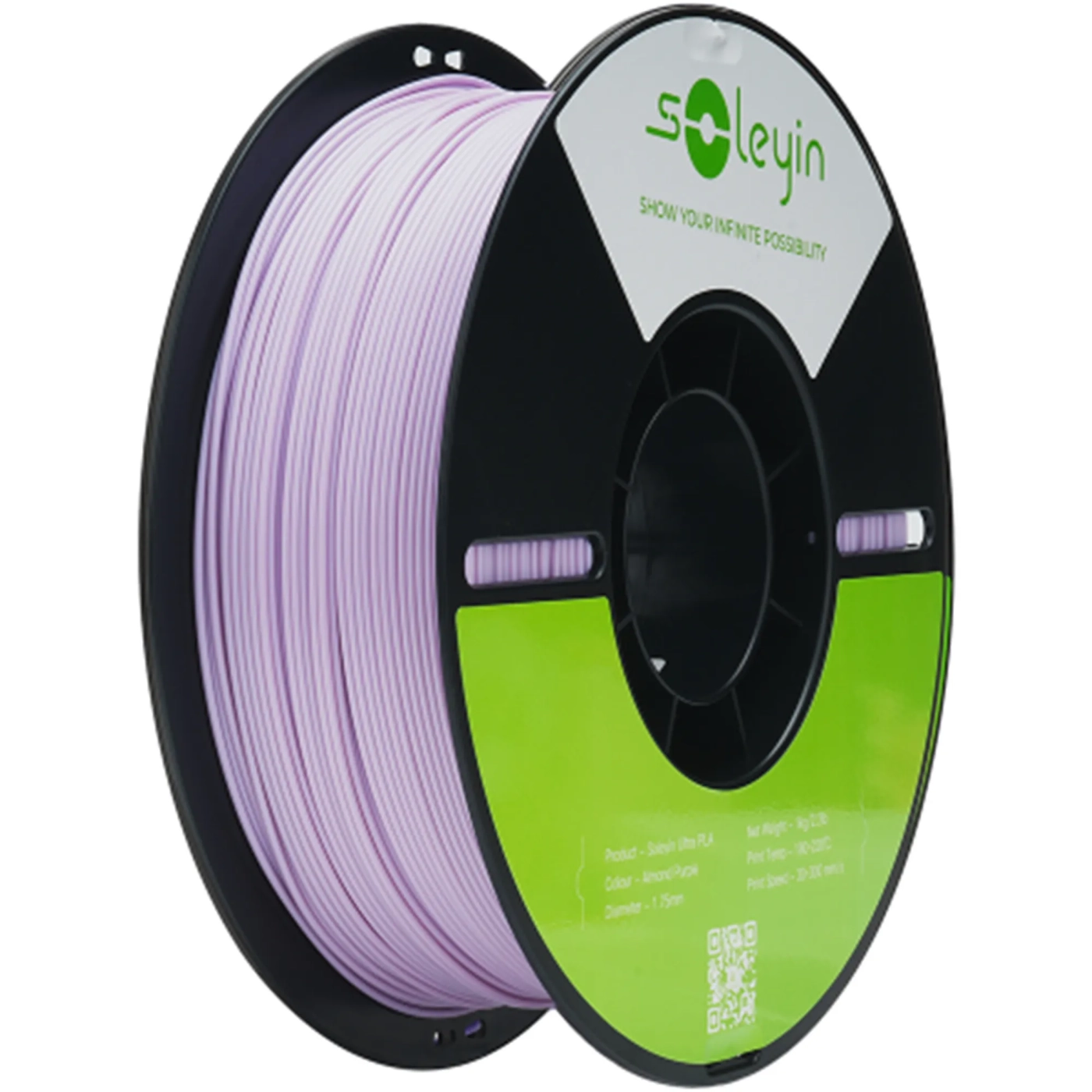 Купити Ultra PLA Filament (пластик) для 3D принтера Creality Soleyin 1кг, 1.75мм, мигдально-фіолетовий (3301010507) - фото 1