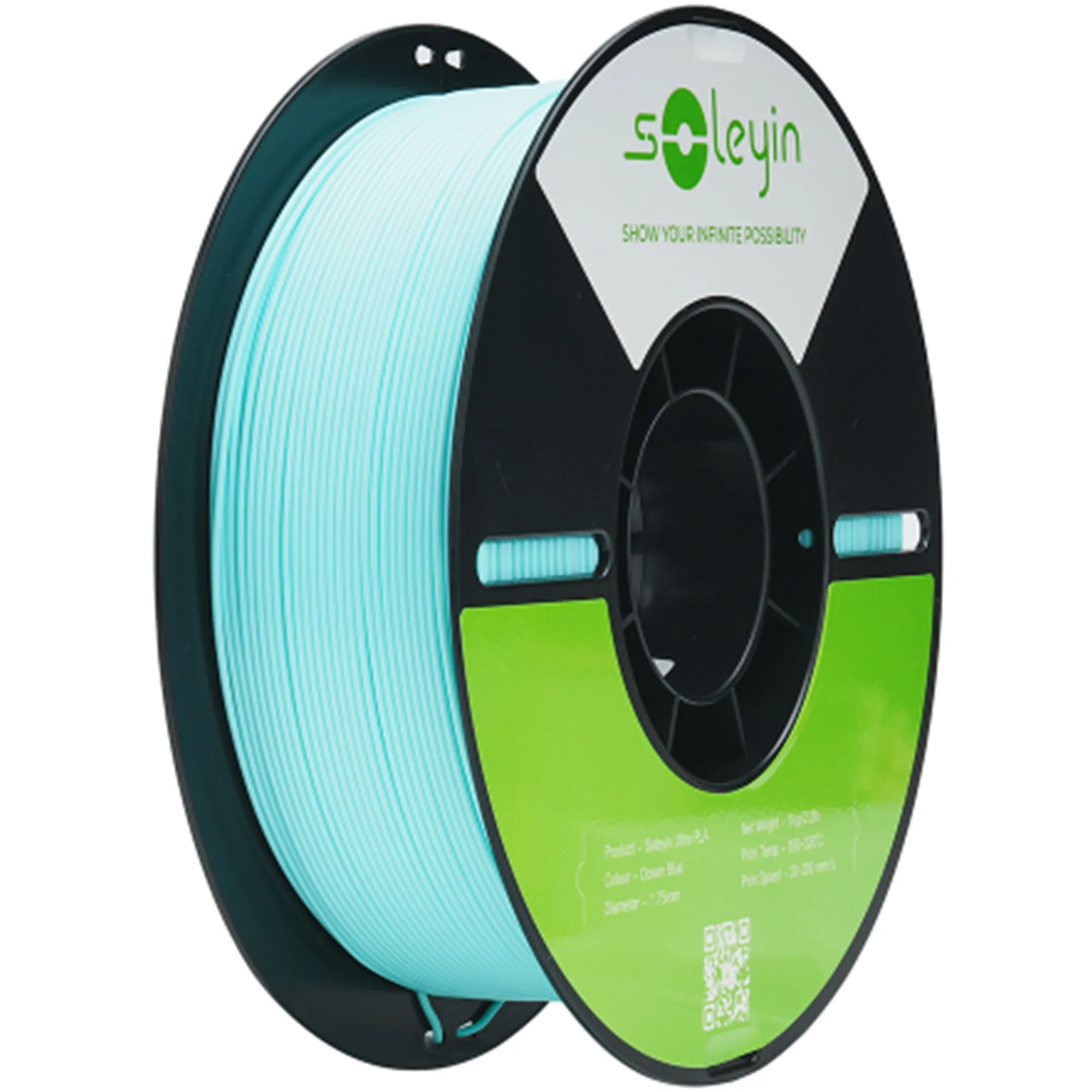 Купити Ultra PLA Filament (пластик) для 3D принтера Creality Soleyin 1кг, 1.75мм, океанська синь (3301010502) - фото 1