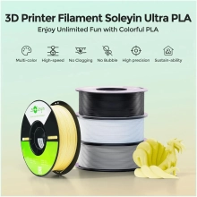 Купити Ultra PLA Filament (пластик) для 3D принтера Creality Soleyin 1кг, 1.75мм, сірий (3301010501) - фото 2