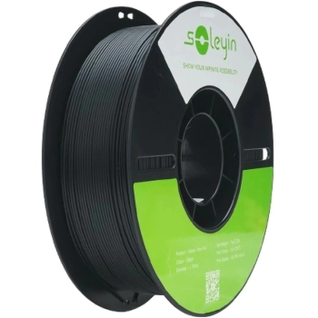 Купити Ultra PLA Filament (пластик) для 3D принтера Creality Soleyin 1кг, 1.75мм, чорний (3301010500) - фото 1