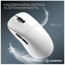 Купить Мышь GamePro Asgard Odin Wireless/USB-C White 8K PAW3950 (GM035W) - фото 6