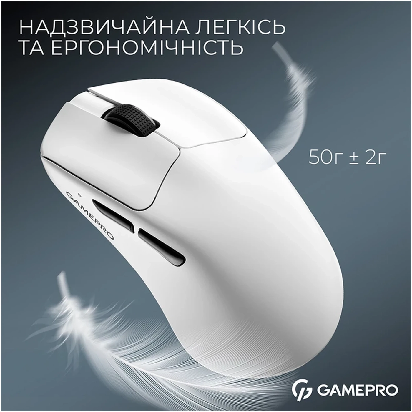 Купить Мышь GamePro Asgard Surt Wireless/Bluetooth/USB-C White (GM017W) - фото 6