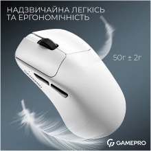 Купить Мышь GamePro Asgard Surt Wireless/Bluetooth/USB-C White (GM017W) - фото 6