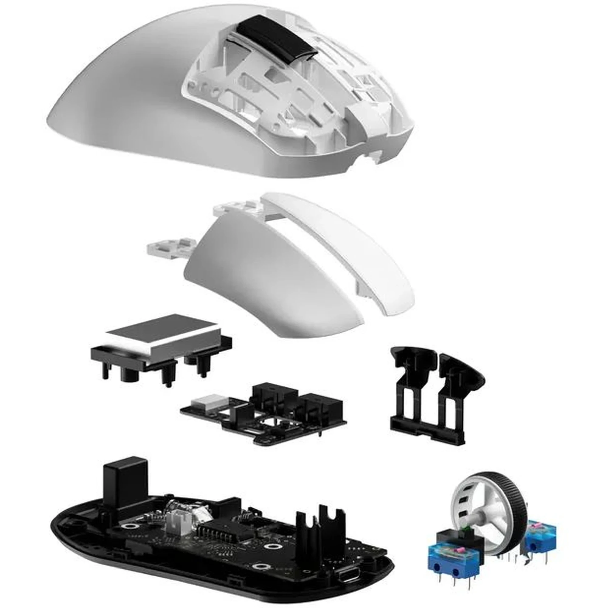 Купить Мышь GamePro Asgard Thor Wireless/Bluetooth/USB-C 1К charging dock White (GM023W) - фото 4