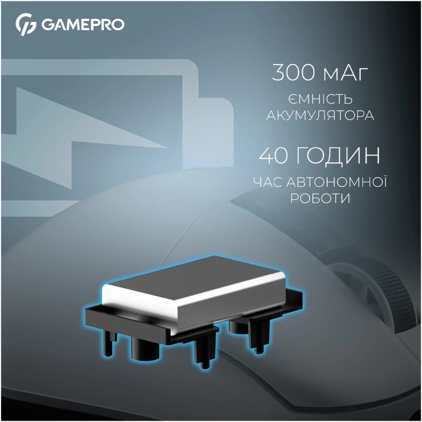Купить Мышь GamePro Asgard Thor Wireless/Bluetooth/USB-C 1К charging dock White (GM023W) - фото 12