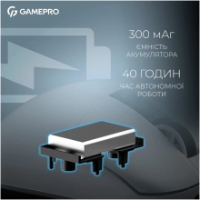 Купить Мышь GamePro Asgard Thor Wireless/Bluetooth/USB-C 1К charging dock White (GM023W) - фото 12