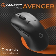 Купить Мышь GamePro Genesis Avenger Wireless/Bluetooth/USB-C Black (GM096B) - фото 5