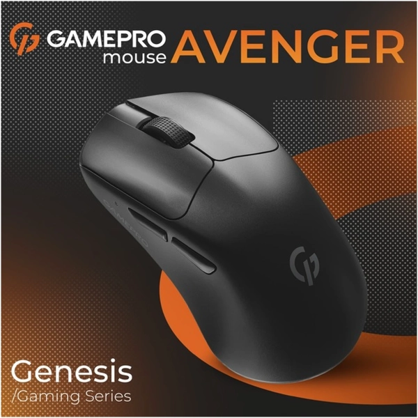 Купить Мышь GamePro Genesis Avenger Wireless/Bluetooth/USB-C Black (GM096B) - фото 5