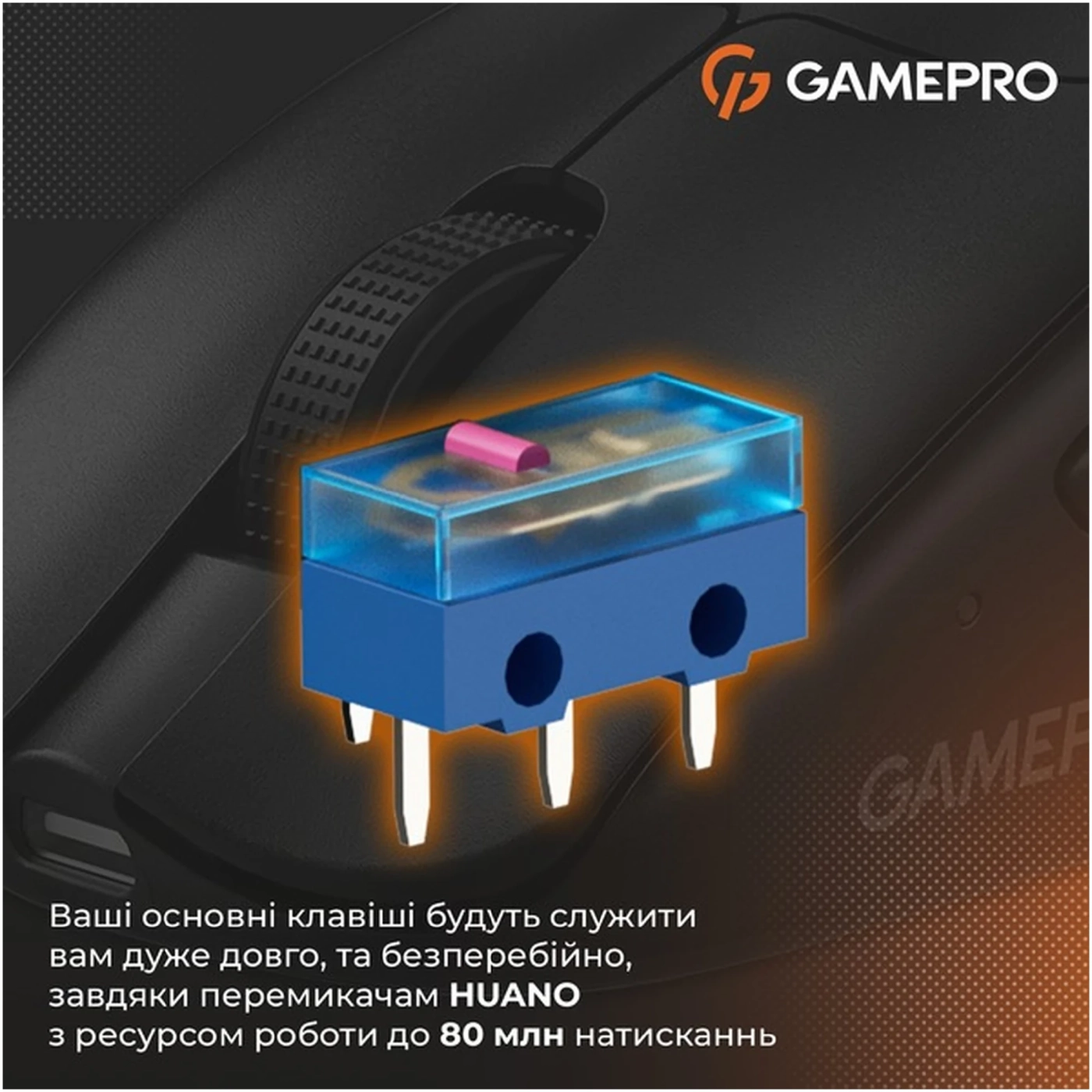 Купить Мышь GamePro Genesis Avenger Wireless/Bluetooth/USB-C Black (GM096B) - фото 10