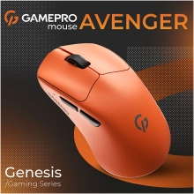 Купить Мышь GamePro Genesis Avenger Wireless/Bluetooth/USB-C Orange (GM096O) - фото 5