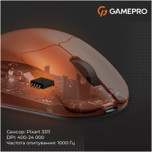 Купить Мышь GamePro Genesis Avenger Wireless/Bluetooth/USB-C Orange (GM096O) - фото 7