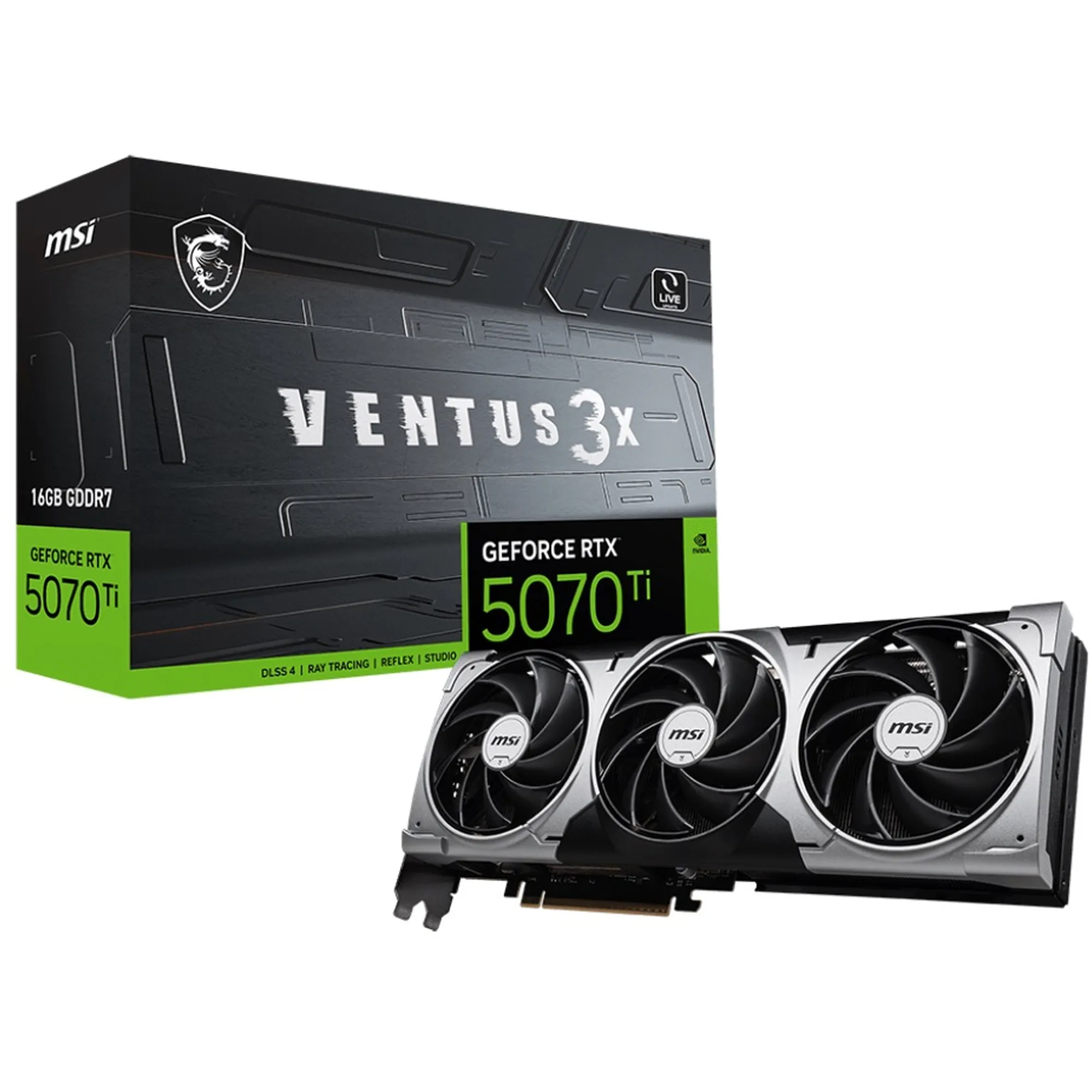 Купить Видеокарта MSI Nvidia GeForce RTX 5070 Ti VENTUS 3X 16G (G507T-16V3) - фото 7