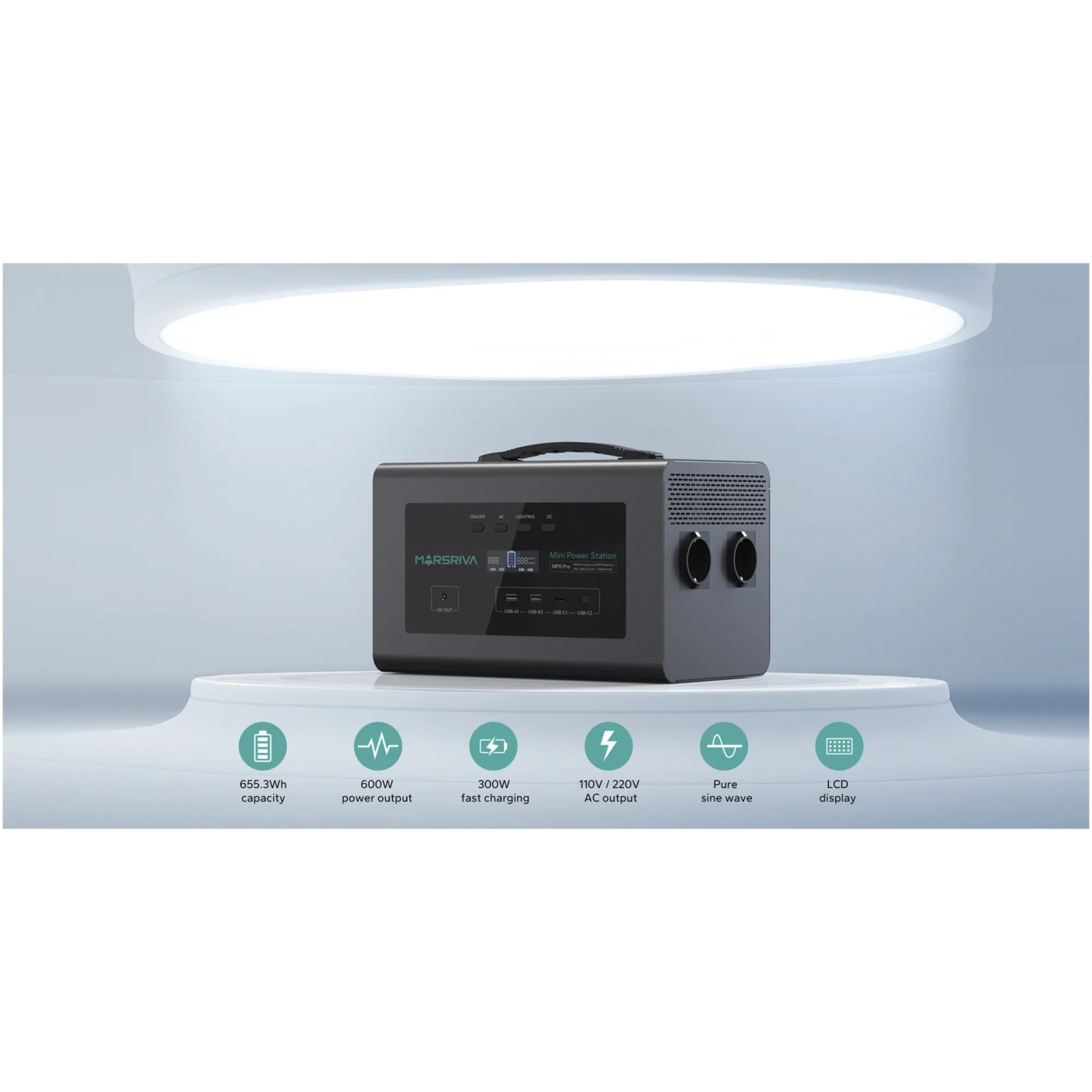 Купить Зарядная станция Marsriva MP6 Pro 600W (MP6Pro_MARSRIVA) - фото 6