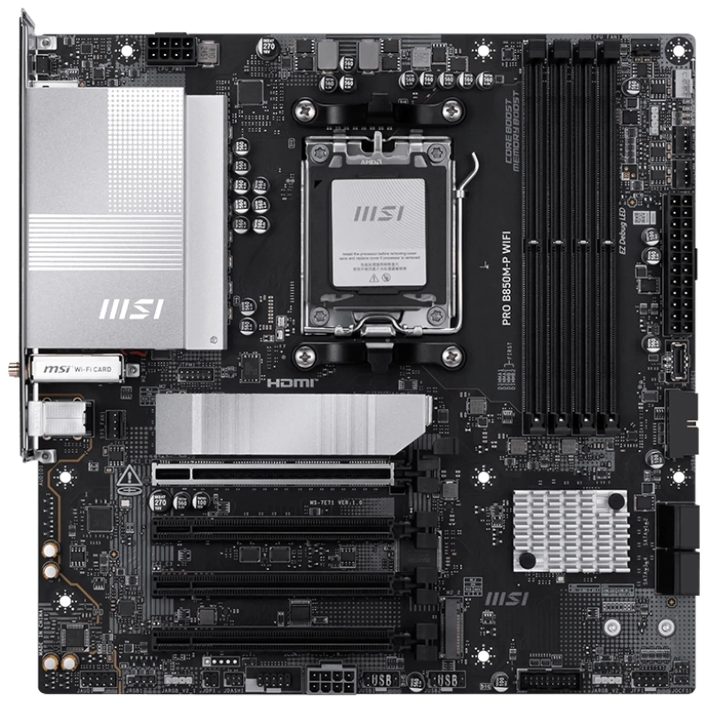Купити Материнська плата MSI Pro B850M-P WiFi - фото 1