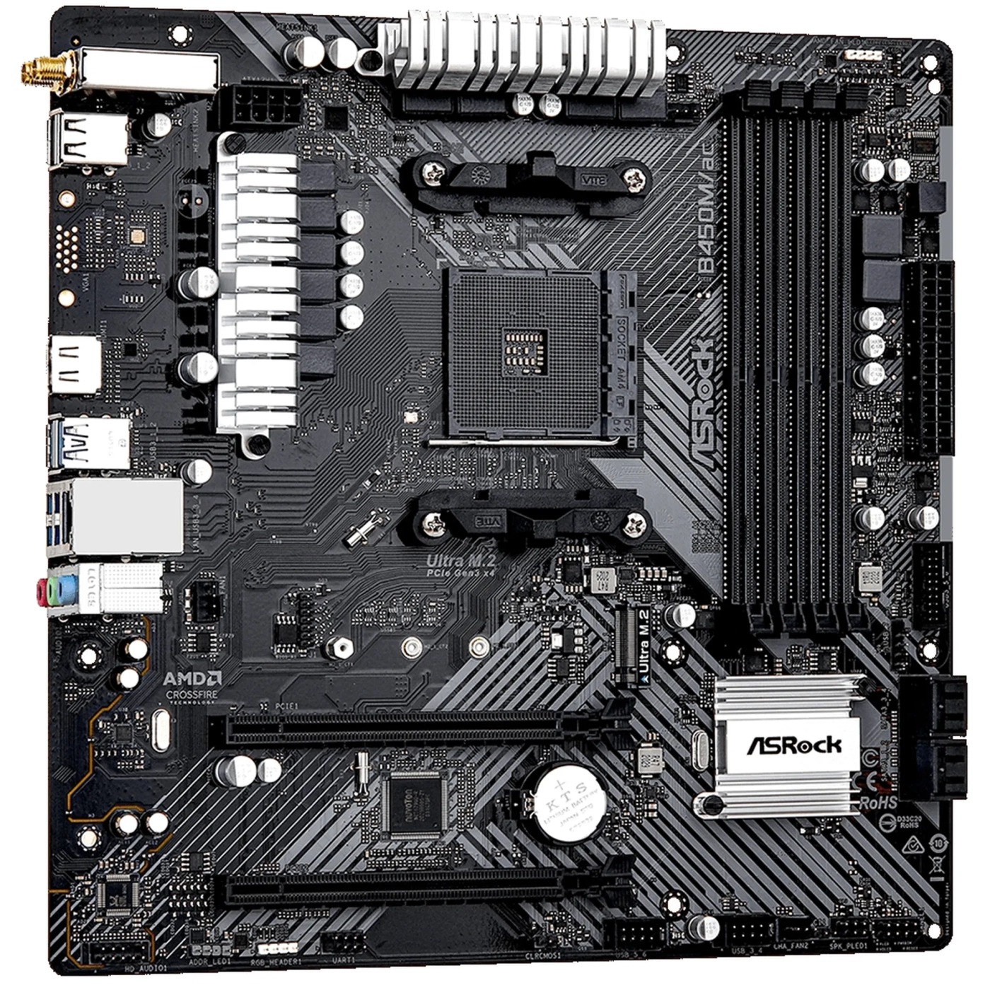 Купить Материнская плата ASRock B450M/ac R2.0 - фото 3
