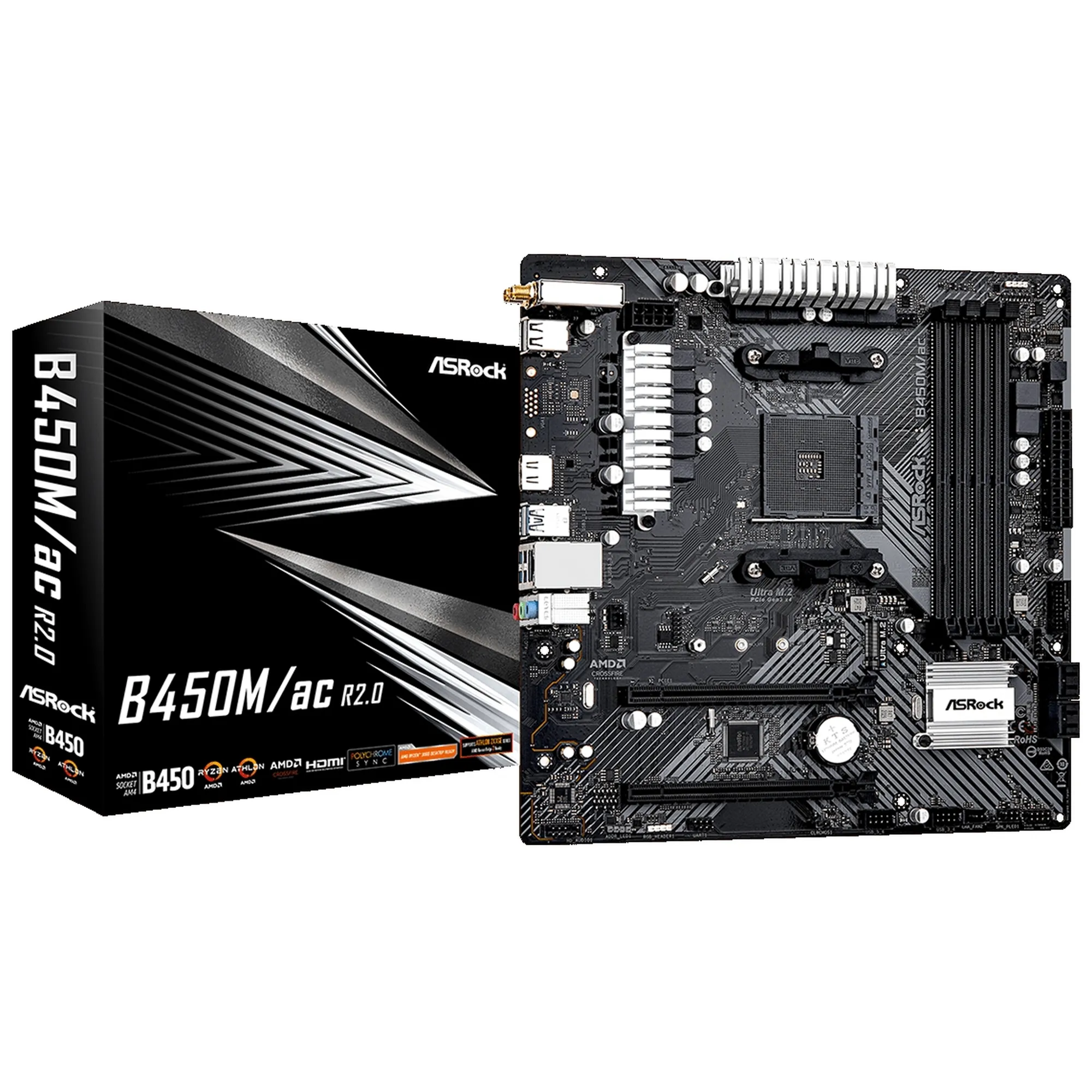 Купить Материнская плата ASRock B450M/ac R2.0 - фото 5