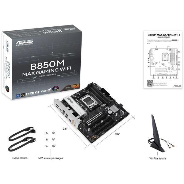 Купити Материнська плата Asus B850M Max Gaming WiFi - фото 7