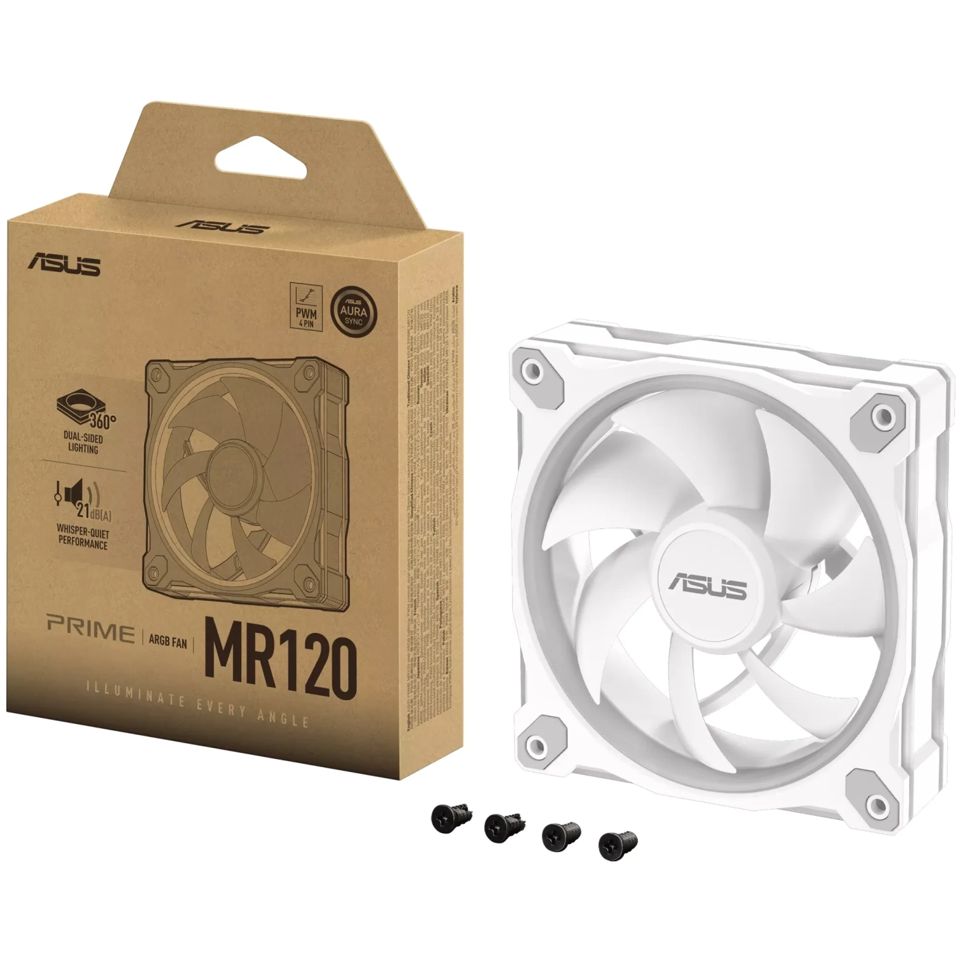 Купить Вентилятор ASUS Prime MR120 ARGB White (90DA00I3-B09000) - фото 14