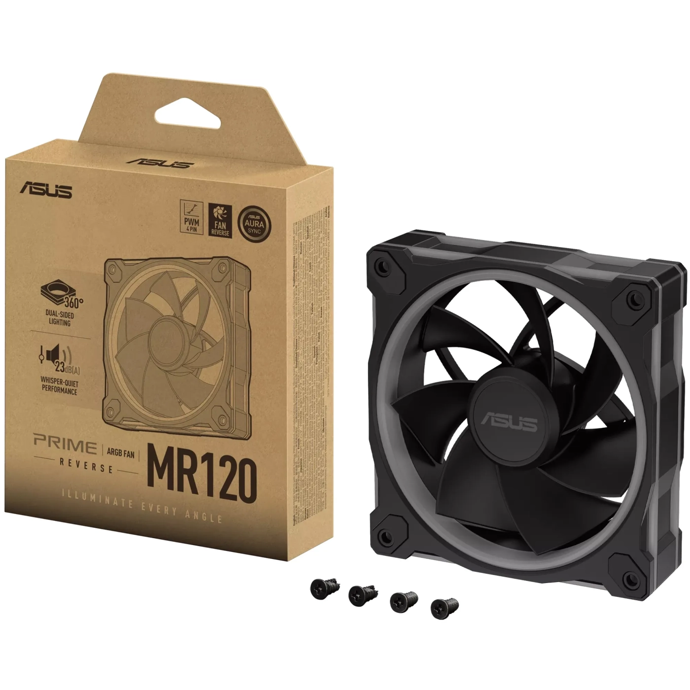 Купить Вентилятор ASUS Prime MR120 Reverse ARGB Black (90DA00L0-B09000) - фото 14