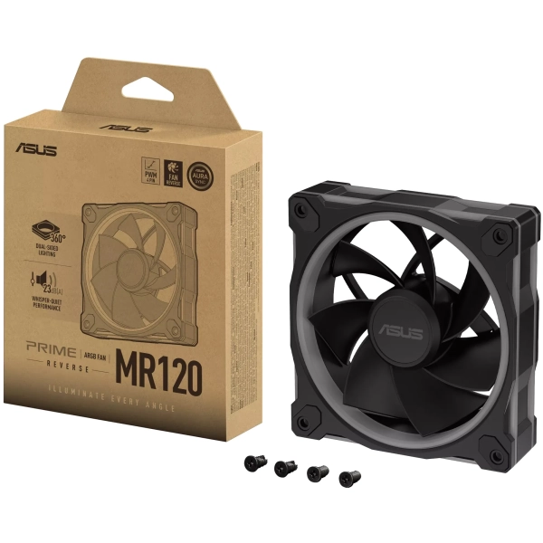 Купить Вентилятор ASUS Prime MR120 Reverse ARGB Black (90DA00L0-B09000) - фото 14