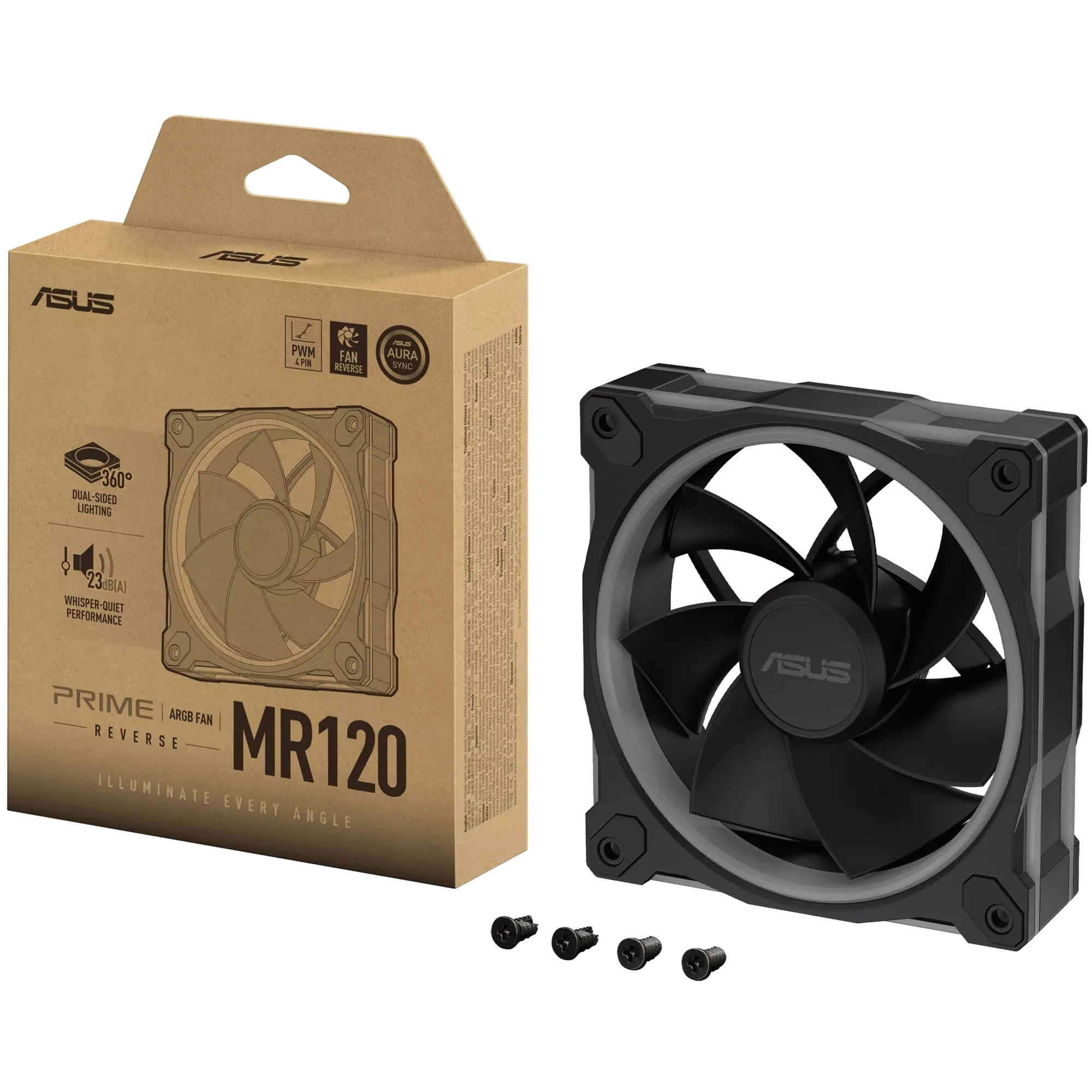 Купить Вентилятор ASUS Prime MR120 Reverse ARGB Black (90DA00L0-B09000) - фото 14