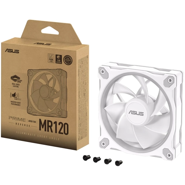 Купити Вентилятор ASUS Prime MR120 Reverse ARGB White (90DA00L3-B09000) - фото 14