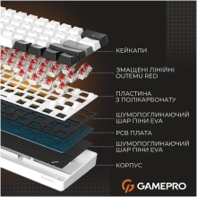Купить Клавиатура GamePro Genesis Infinity Outemu Swith RGB USB-C (MK130BW) - фото 8