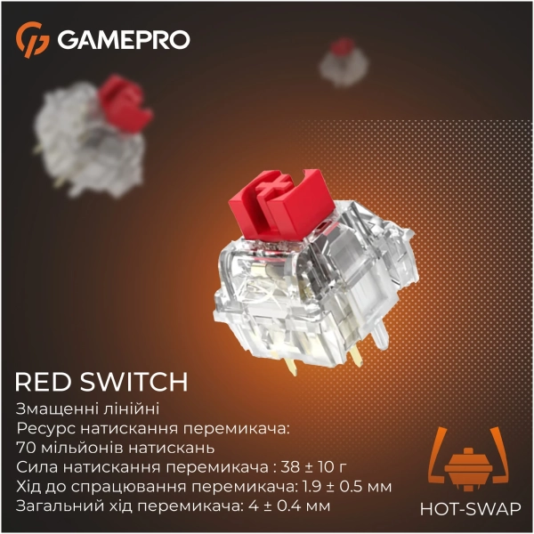 Купить Клавиатура GamePro Genesis Silverlight USB-C (MK126) - фото 8