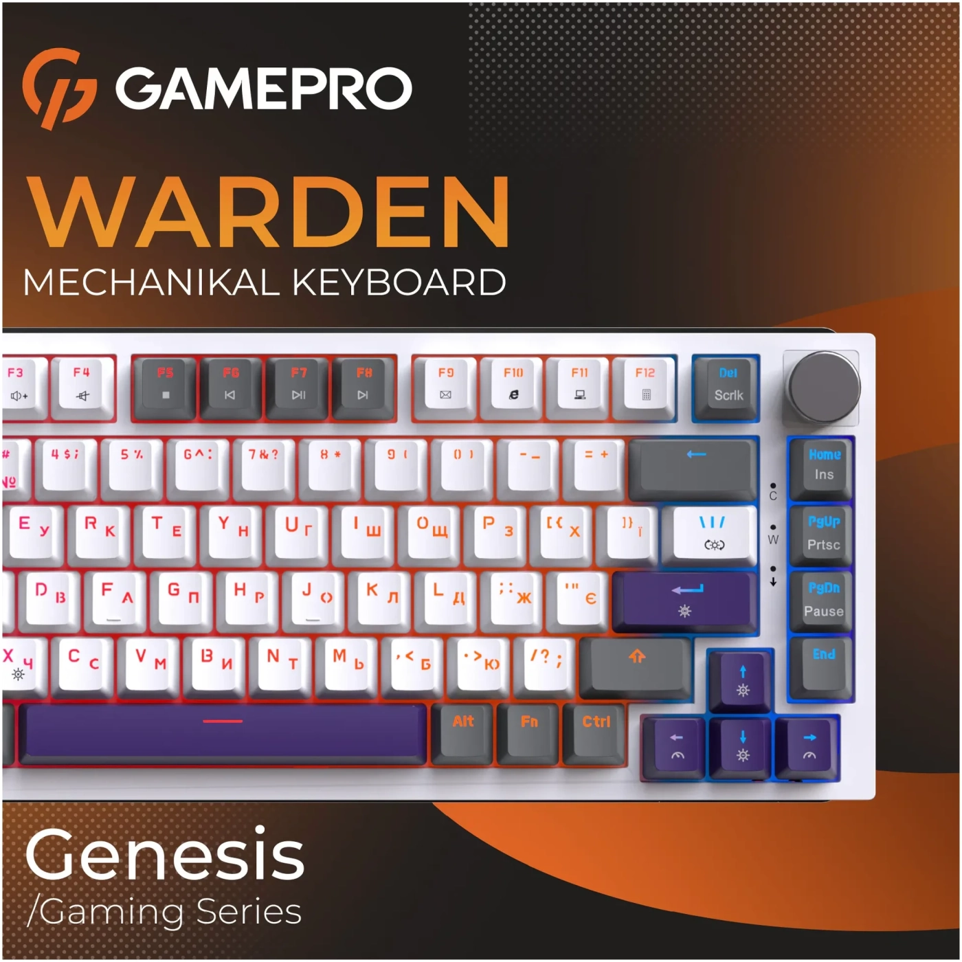 Купить Клавиатура GamePro Genesis Warden Outemu Swith RGB USB-C (MK160P) - фото 5