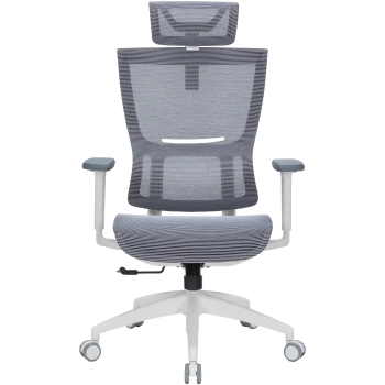 Купити Крісло офісне Officepro Elegant OC660-W-DG-DG White/Dark Gray - фото 1