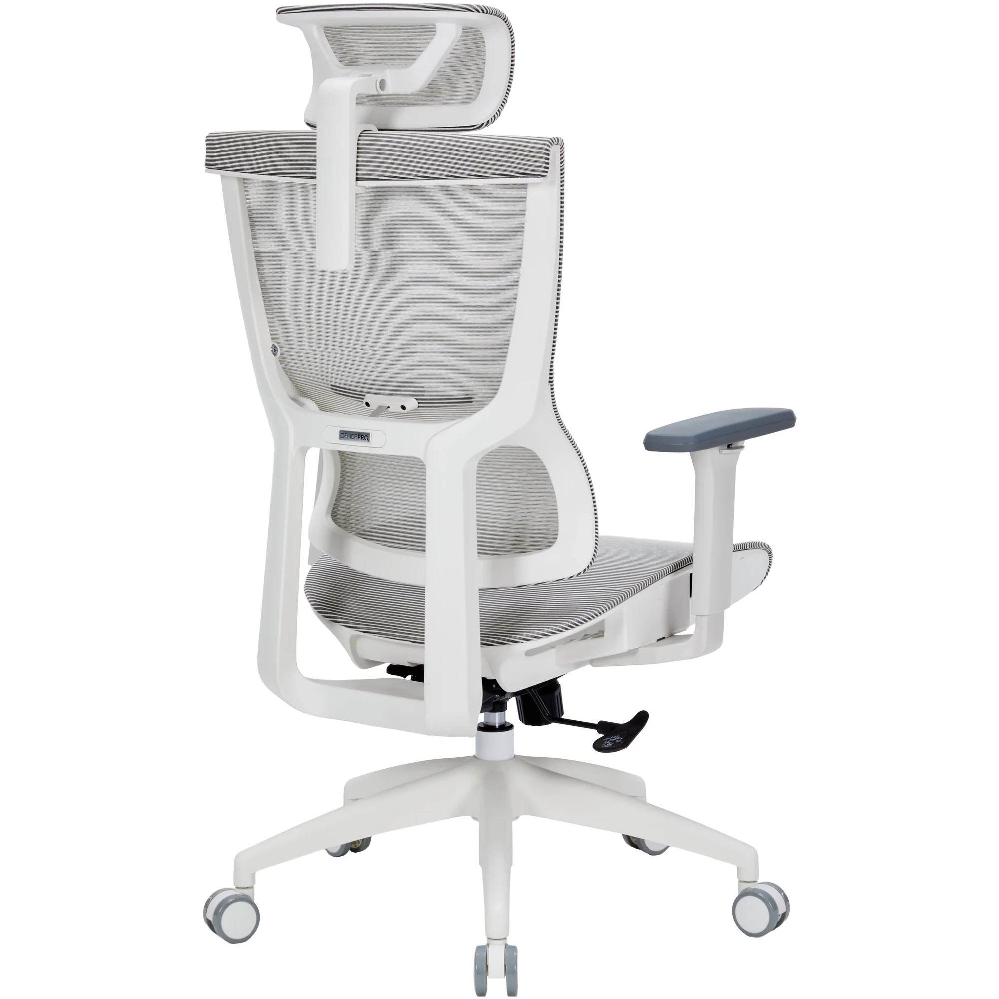 Купить Кресло офисное Officepro Elegant OC660-W-LG-LG White/Light Gray - фото 3