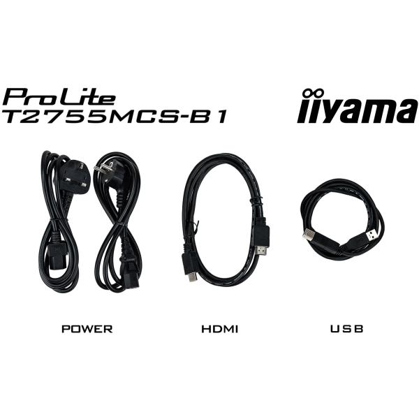 Купить Монитор сенсорный 27" Iiyama ProLite T2755MSC-B1 - фото 12