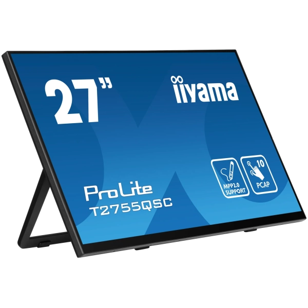 Купить Монитор сенсорный 27" Iiyama ProLite T2755QSC-B1 - фото 2