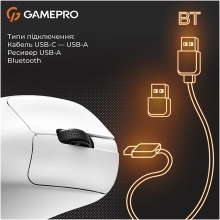 Купить Мышь GamePro Genesis Avenger Wireless/Bluetooth/USB White (GM096W) - фото 6