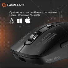 Купить Мышь GamePro Genesis Winner Wireless/Bluetooth/USB Black (GM079B) - фото 9