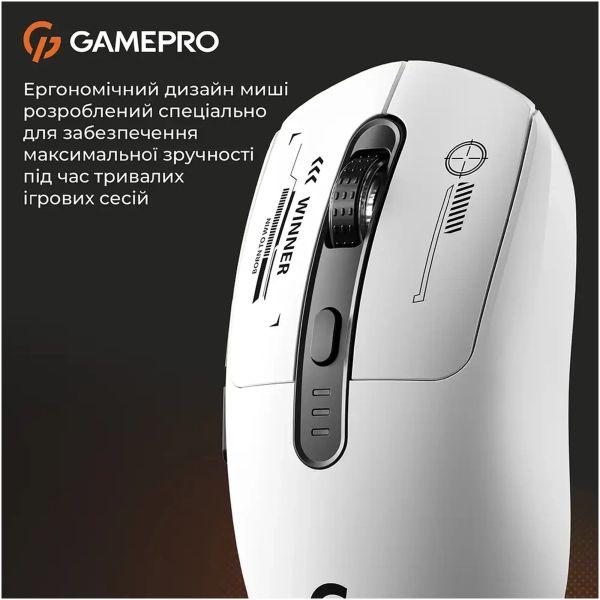 Купить Мышь GamePro Genesis Winner Wireless/Bluetooth/USB White (GM079W) - фото 5