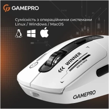 Купить Мышь GamePro Genesis Winner Wireless/Bluetooth/USB White (GM079W) - фото 7