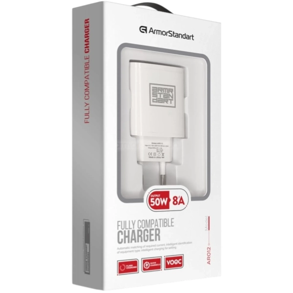 Купити Зарядний пристрій ArmorStandart AR012 1хUSB 24W White (ARM59715) - фото 7