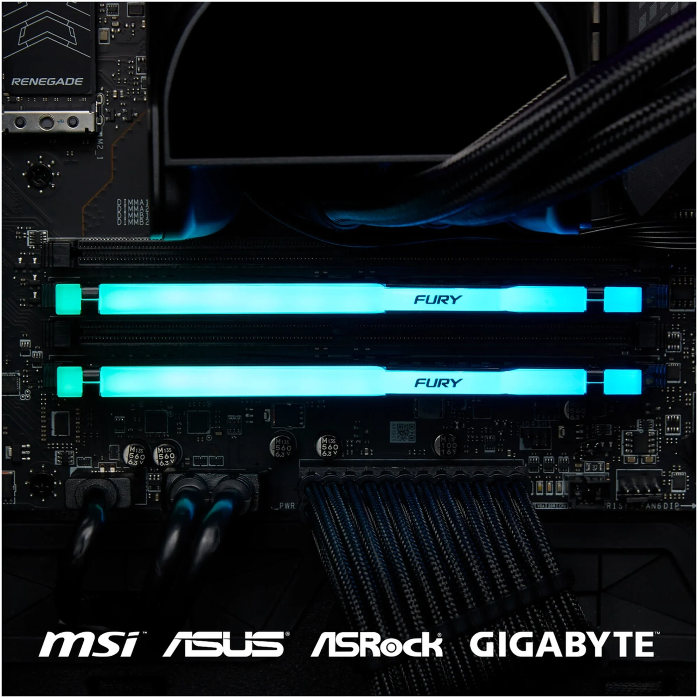 Купити Модуль пам'яті Kingston FURY Beast RGB DDR5-5600 128GB KIT (2x64GB) (KF556C40BBAK2-128) - фото 9