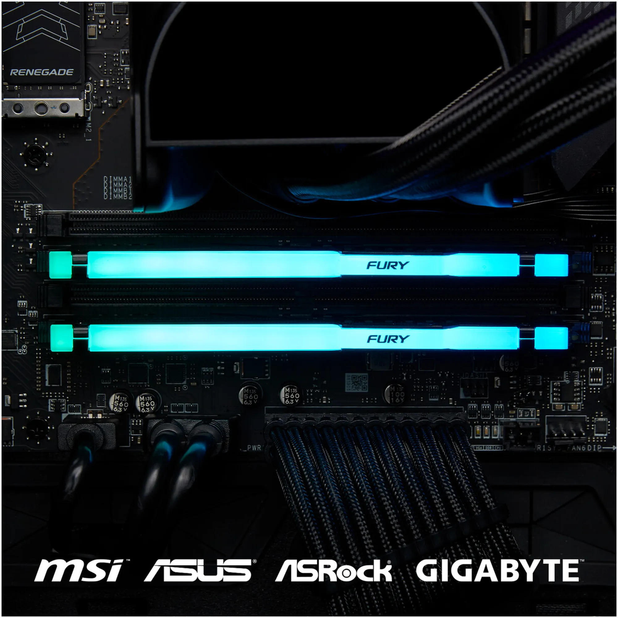Купити Модуль пам'яті Kingston FURY Beast RGB DDR5-5600 128GB KIT (2x64GB) (KF556C40BBAK2-128) - фото 9