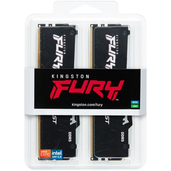 Купить Модуль памяти Kingston FURY Beast RGB AM5 DDR5-5600 128GB KIT (2x64GB) (KF556C36BBEAK2-128) - фото 6