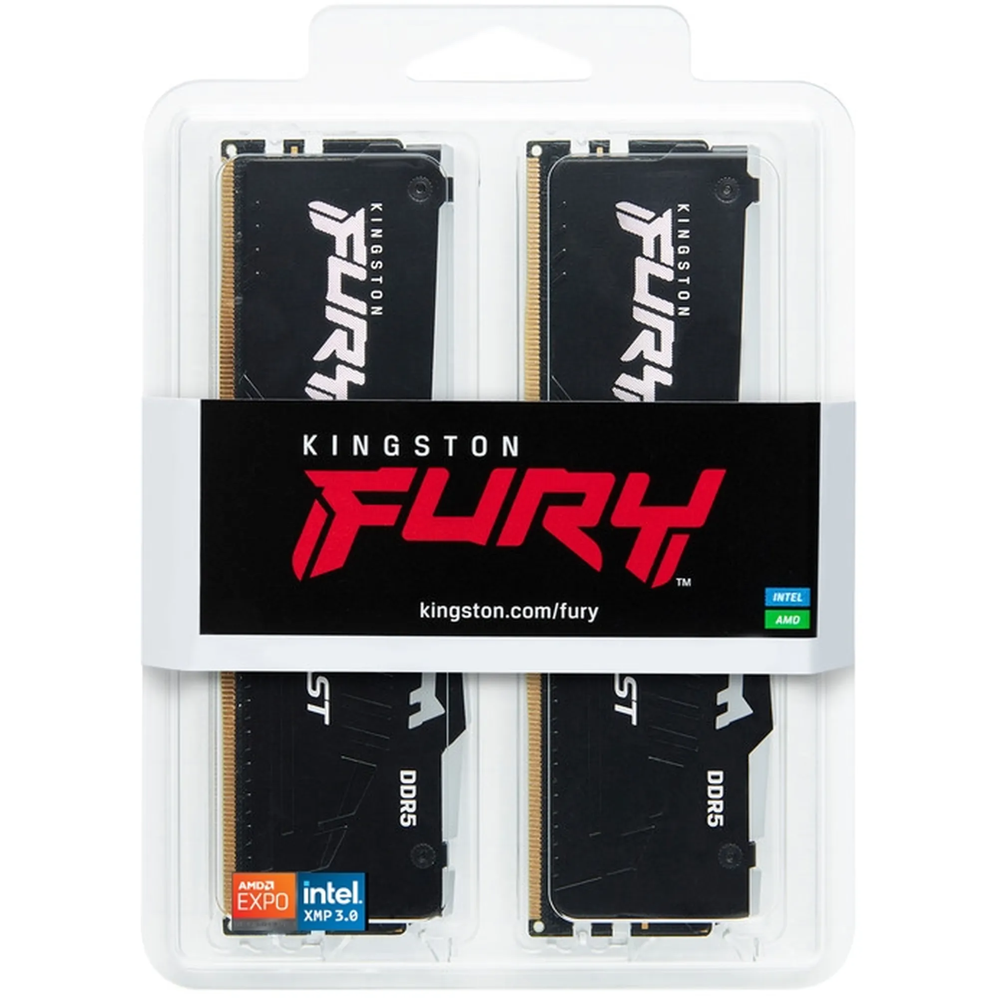 Купить Модуль памяти Kingston FURY Beast RGB AM5 DDR5-5600 128GB KIT (2x64GB) (KF556C36BBEAK2-128) - фото 6
