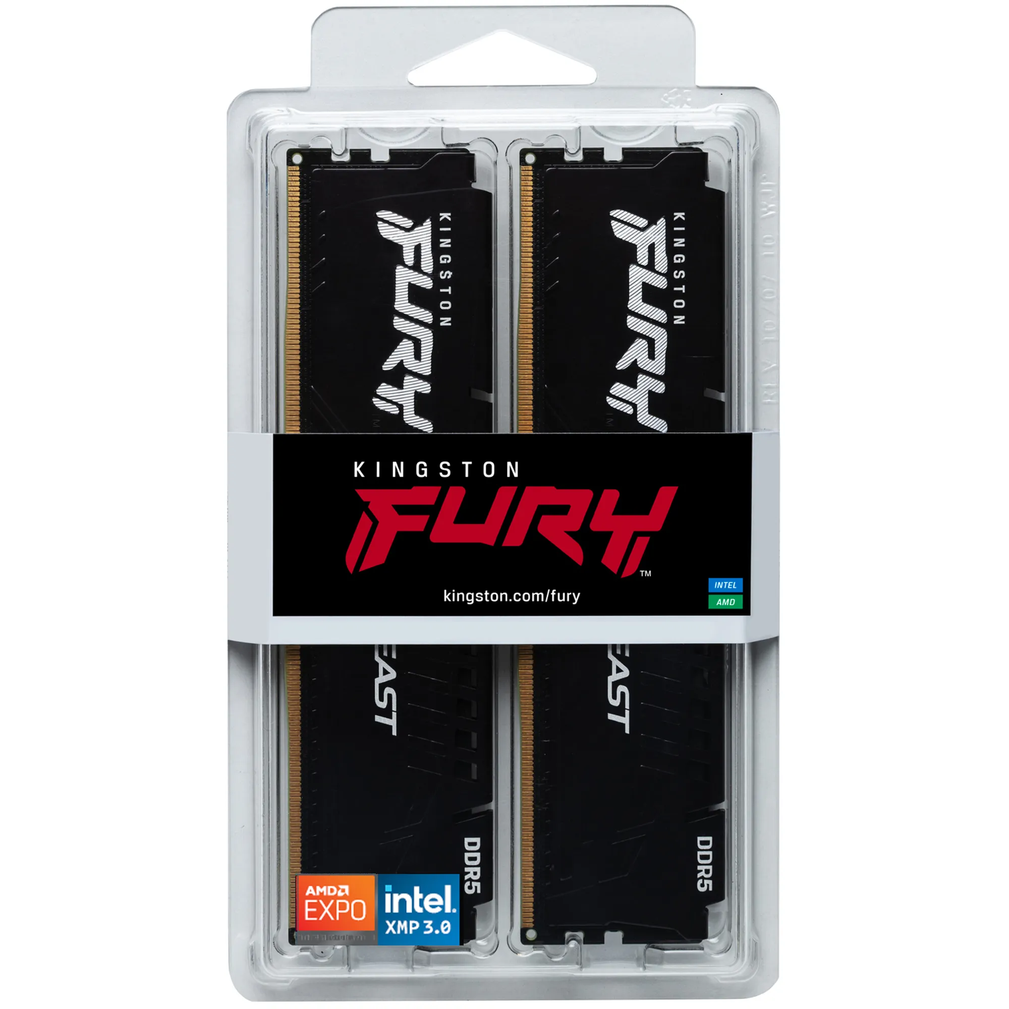 Купить Модуль памяти Kingston FURY Beast DDR5-5600 128GB KIT (2x64GB) (KF556C36BBEK2-128) - фото 5