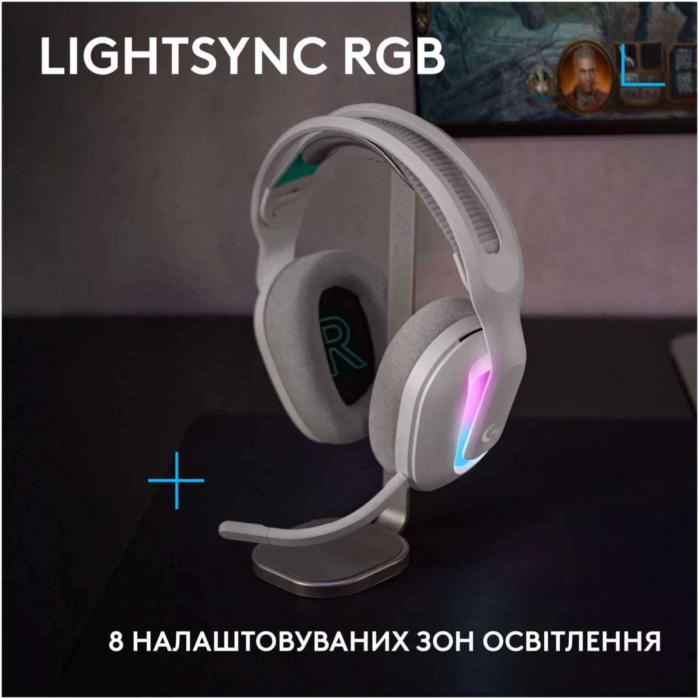 Купити Навушники Logitech G522 Lightspeed White (981-001550) - фото 2