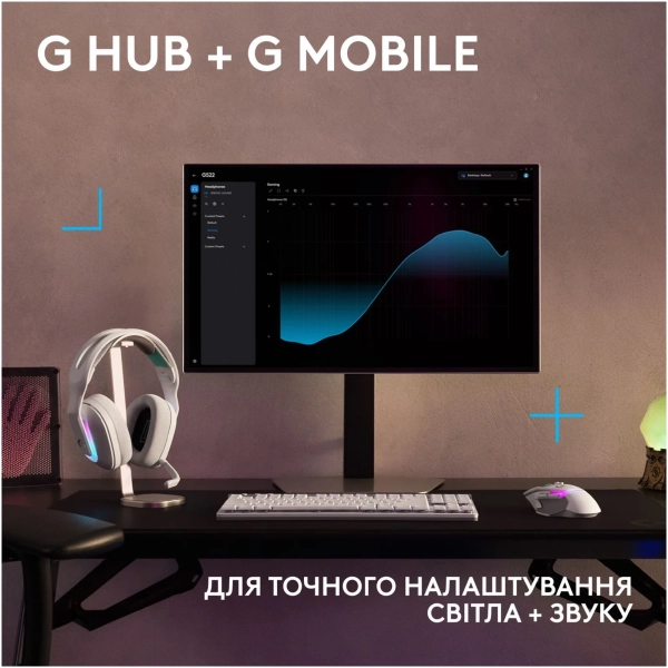 Купити Навушники Logitech G522 Lightspeed White (981-001550) - фото 7