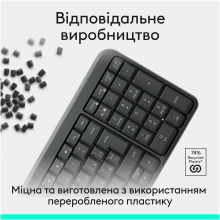 Купити Клавіатура Logitech K250 Bluetooth/Wireless UA Graphite (920-013822) - фото 5