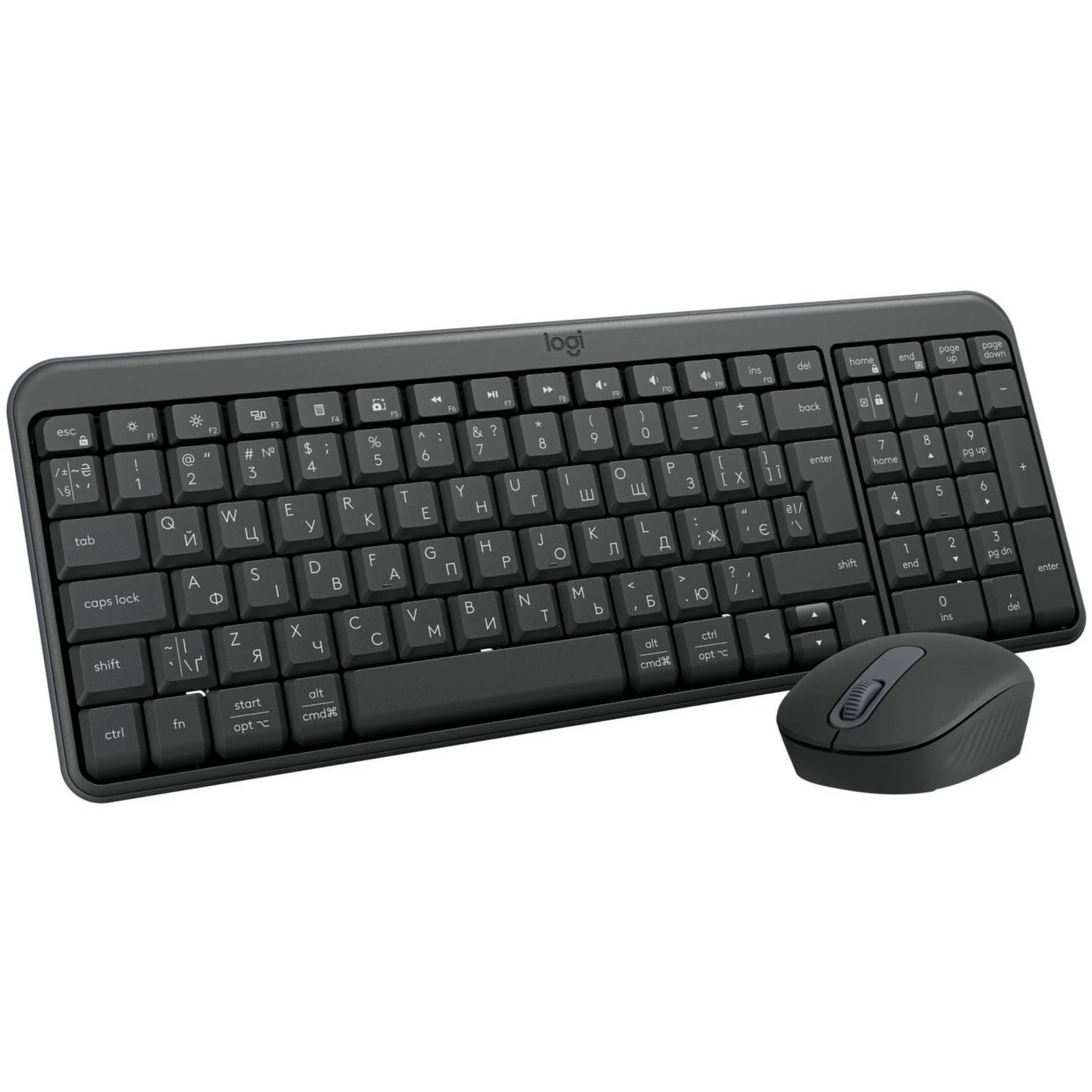 Купить Комплект клавиатура и мышь Logitech MK250 Bluetooth/Wireles UA Graphite (920-013823) - фото 1